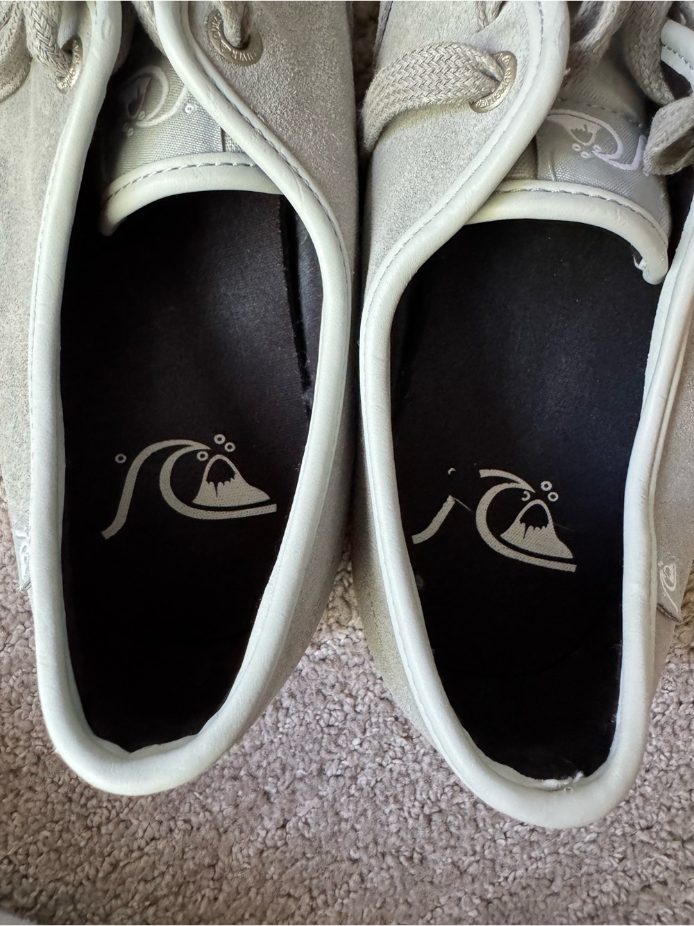 Quiksilver Men's Grey Suede Low Top Sneakers Size 10 - Picture 7 of 8
